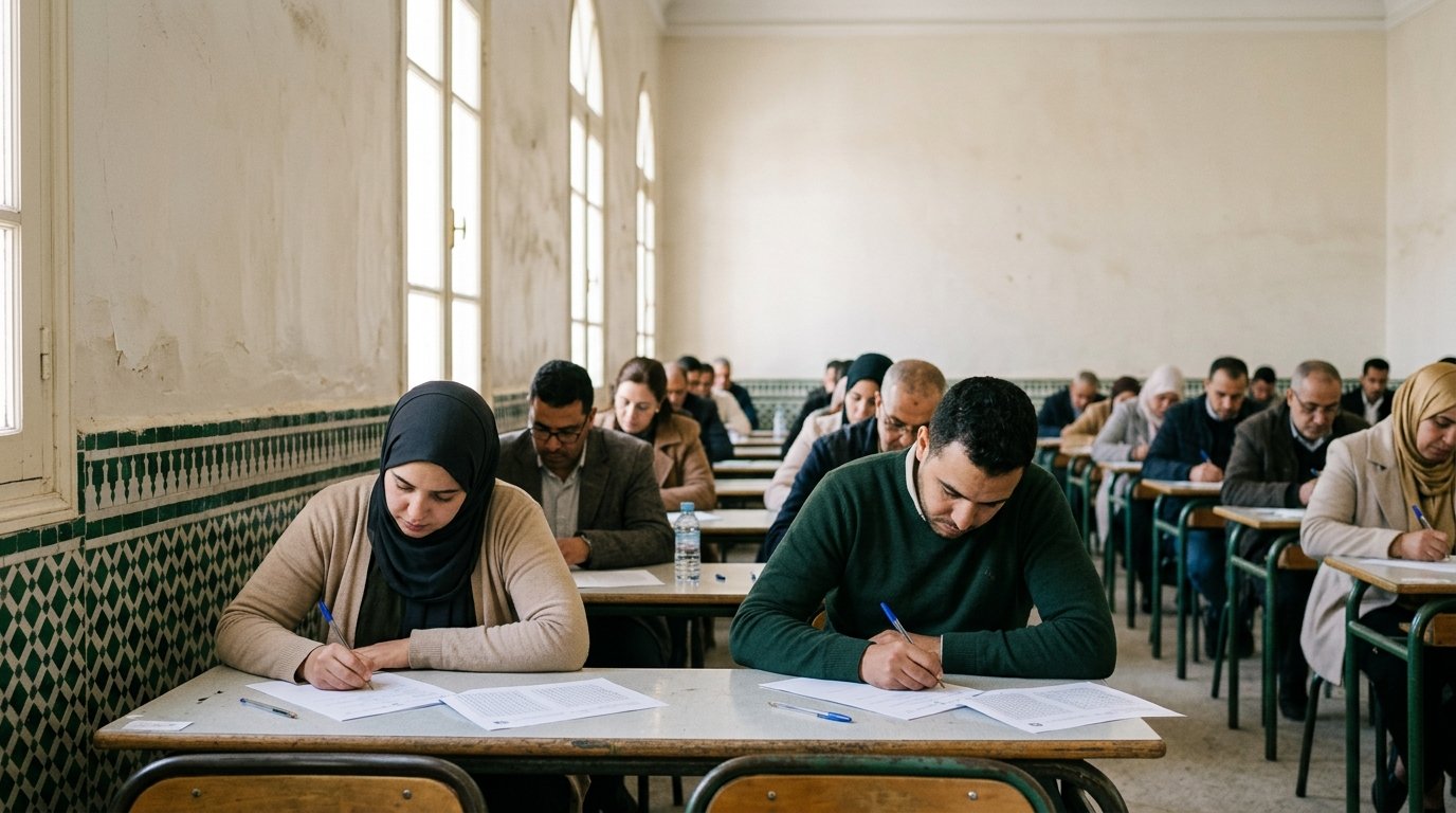 شخص يكتب على ورقة فوق مكتب خشبي أثناء ملء استمارة